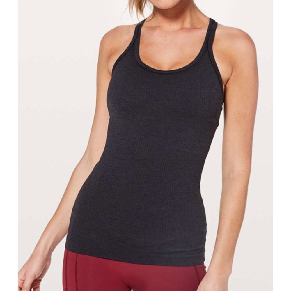 6410 - LULULEMON Ebb to Street Tank Top in Black Sz 8